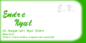 endre nyul business card